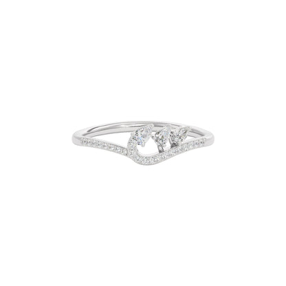 Tiara Diamond Ring 18 KT / White Gold / 22