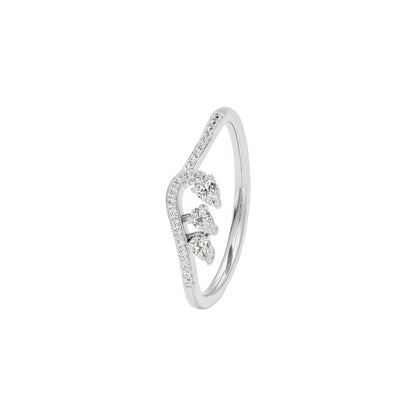 Tiara Diamond Ring 18 KT / White Gold / 22