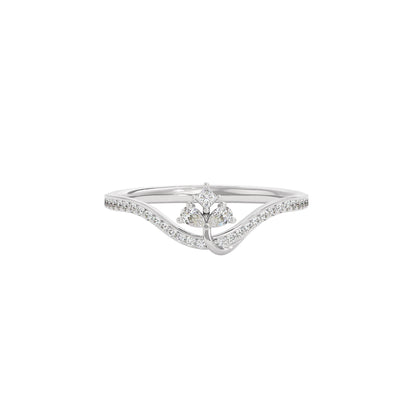 Pride Diamond Ring 18 KT / White Gold / 22