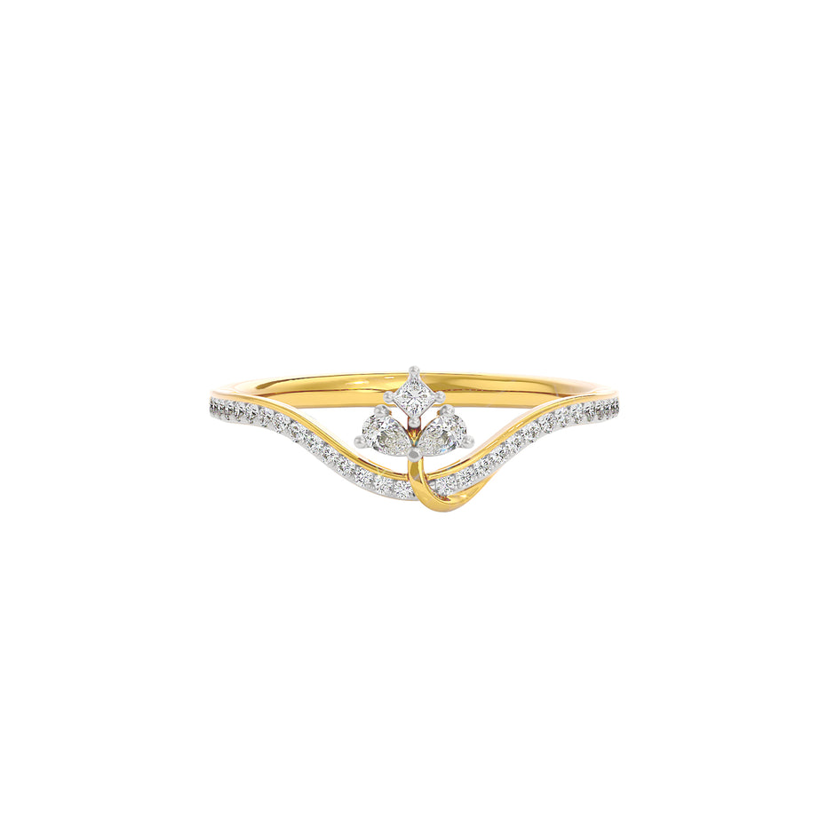 Pride Diamond Ring 18 KT / Yellow Gold / 22