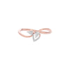Budding Leaf Diamond Ring 18 KT / Rose Gold / 22