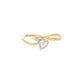 Budding Leaf Diamond Ring 18 KT / Yellow Gold / 22