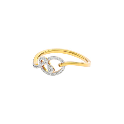 Love Knot Diamond Ring 18 KT / Yellow Gold / 22