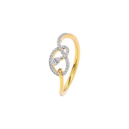 Love Knot Diamond Ring 18 KT / Yellow Gold / 22