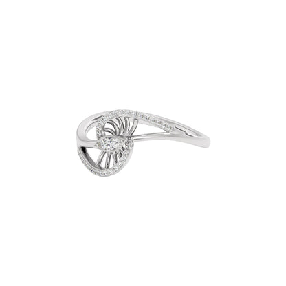 Whirlwind Diamond Ring 18 KT / White Gold / 22