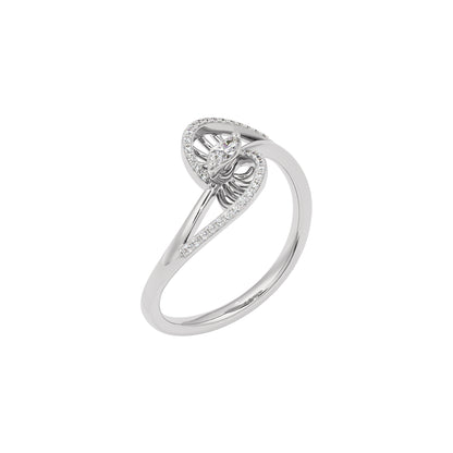 Whirlwind Diamond Ring 18 KT / White Gold / 22