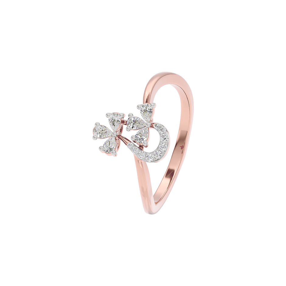 Halcyon Diamond Ring 18 KT / Rose Gold / 22