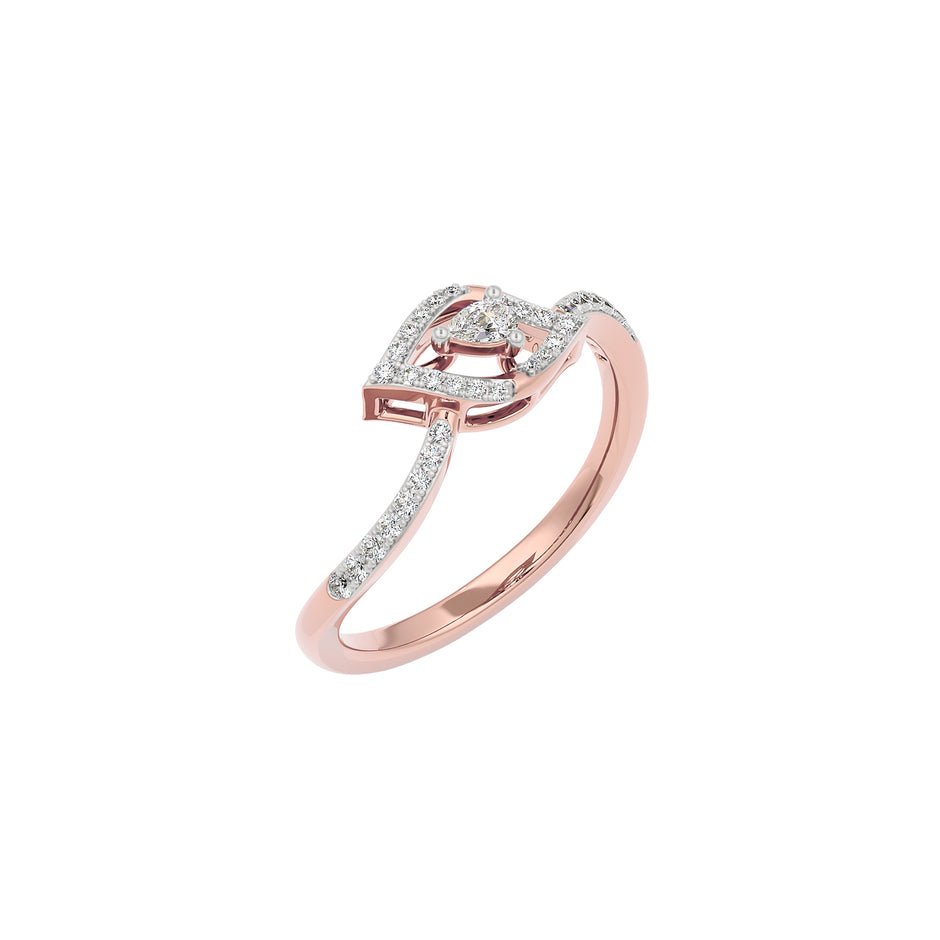 Heed Diamond Ring 18 KT / Rose Gold / 22