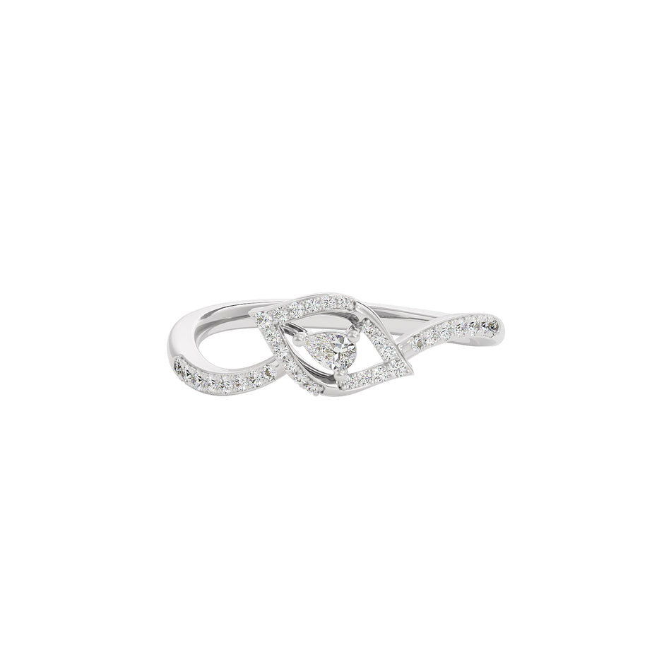 Heed Diamond Ring 18 KT / White Gold / 22