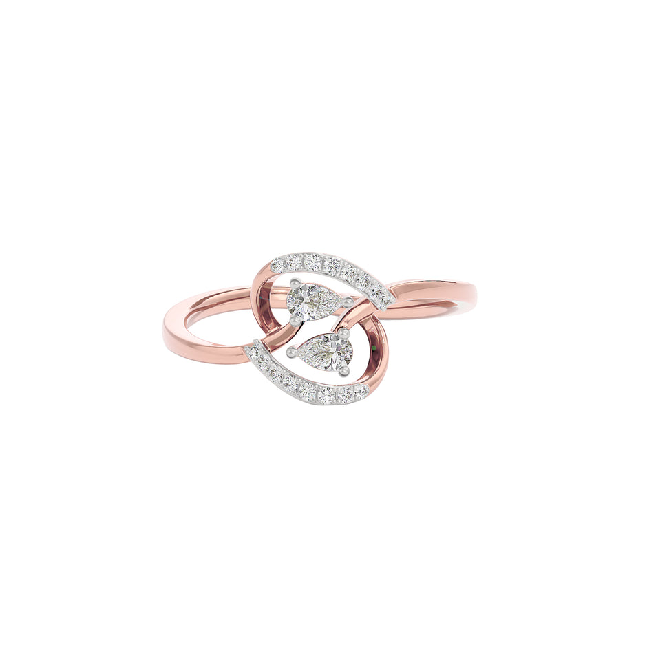 Hold On Diamond Ring 18 KT / Rose Gold / 22