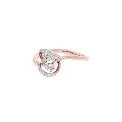 Hold On Diamond Ring 18 KT / Rose Gold / 22