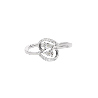 Hold On Diamond Ring 18 KT / White Gold / 22