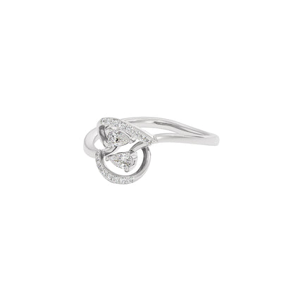 Hold On Diamond Ring 18 KT / White Gold / 22