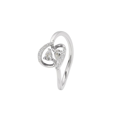 Hold On Diamond Ring 18 KT / White Gold / 22