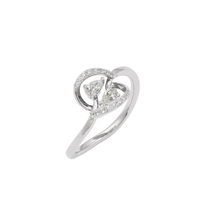 Hold On Diamond Ring 18 KT / White Gold / 22