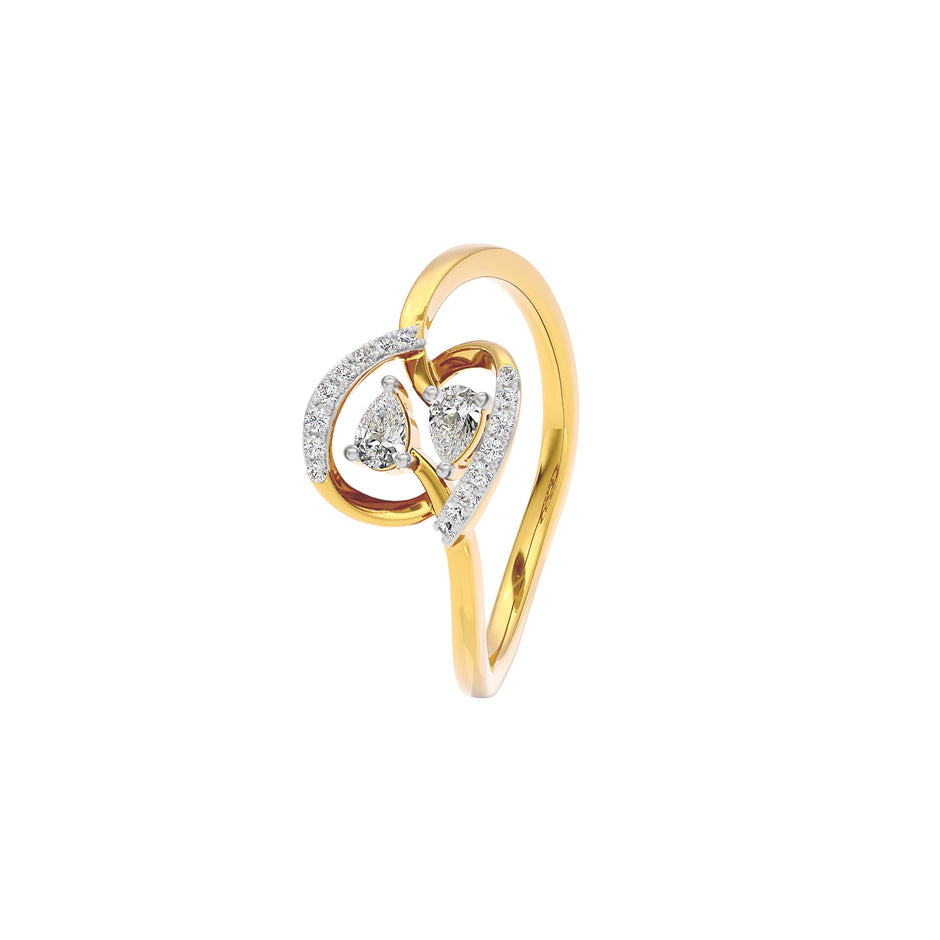 Hold On Diamond Ring 18 KT / Yellow Gold / 22