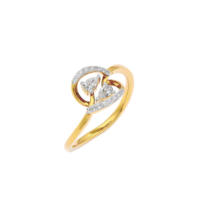 Hold On Diamond Ring 18 KT / Yellow Gold / 22