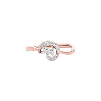 The Lunate Diamond Ring 18 KT / Rose Gold / 22