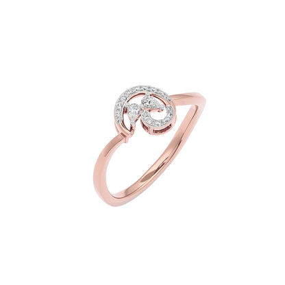 The Lunate Diamond Ring 18 KT / Rose Gold / 22