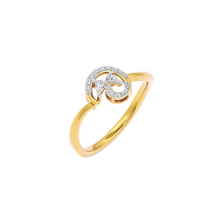 The Lunate Diamond Ring 18 KT / Yellow Gold / 22