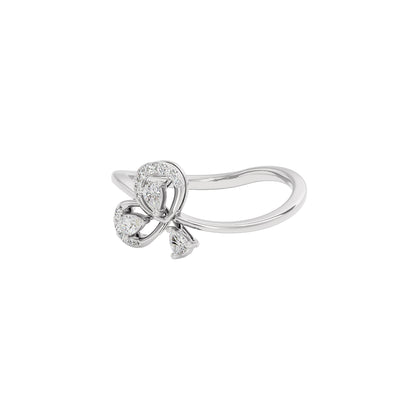 Interflorette Diamond Ring 18 KT / White Gold / 22