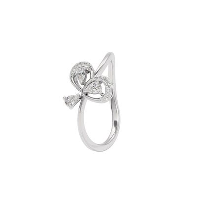 Interflorette Diamond Ring 18 KT / White Gold / 22