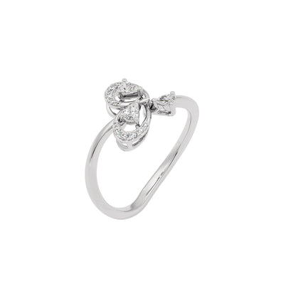 Interflorette Diamond Ring 18 KT / White Gold / 22