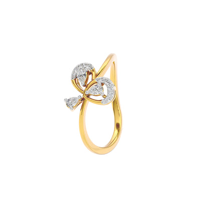 Interflorette Diamond Ring 18 KT / Yellow Gold / 22