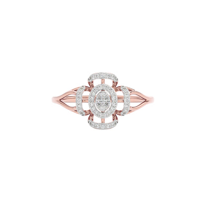 Aurora Flow Diamond Ring 18 KT / Rose Gold / 22