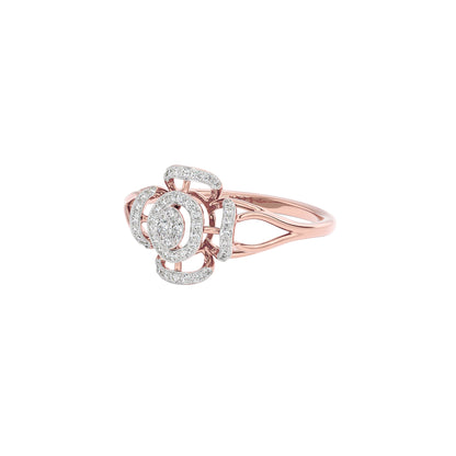 Aurora Flow Diamond Ring 18 KT / Rose Gold / 22