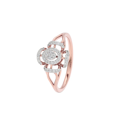Aurora Flow Diamond Ring 18 KT / Rose Gold / 22