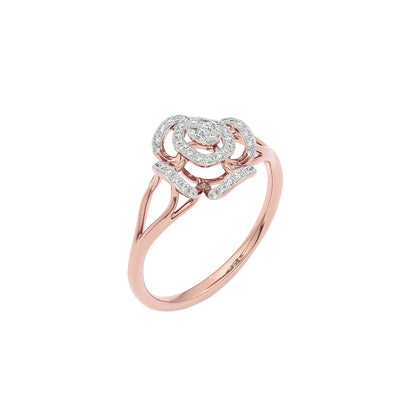 Aurora Flow Diamond Ring 18 KT / Rose Gold / 22