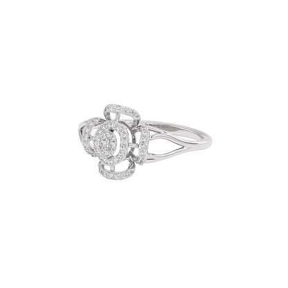 Aurora Flow Diamond Ring 18 KT / White Gold / 22