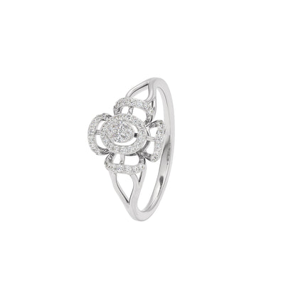 Aurora Flow Diamond Ring 18 KT / White Gold / 22