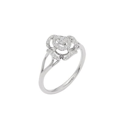 Aurora Flow Diamond Ring 18 KT / White Gold / 22