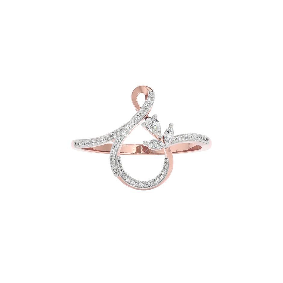 Latice Bloom Diamond Ring 18 KT / Rose Gold / 22
