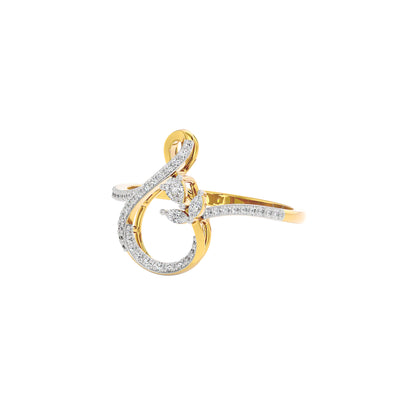 Latice Bloom Diamond Ring 18 KT / Yellow Gold / 22