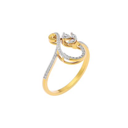 Latice Bloom Diamond Ring 18 KT / Yellow Gold / 22