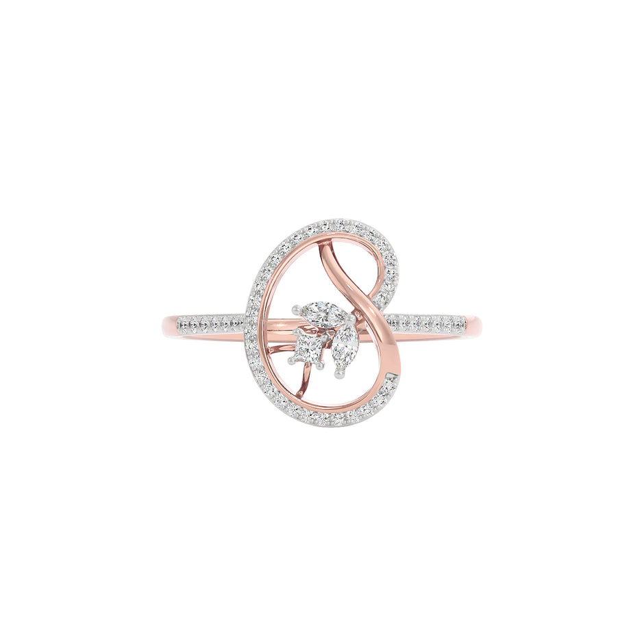 Nature's Kiss Diamond Ring 18 KT / Rose Gold / 22