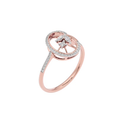 Nature's Kiss Diamond Ring 18 KT / Rose Gold / 22
