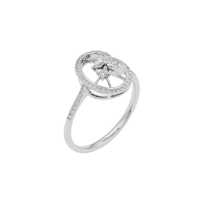Nature's Kiss Diamond Ring 18 KT / White Gold / 22