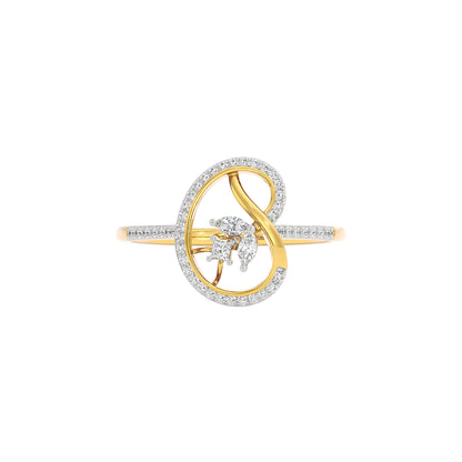 Nature's Kiss Diamond Ring 18 KT / Yellow Gold / 22