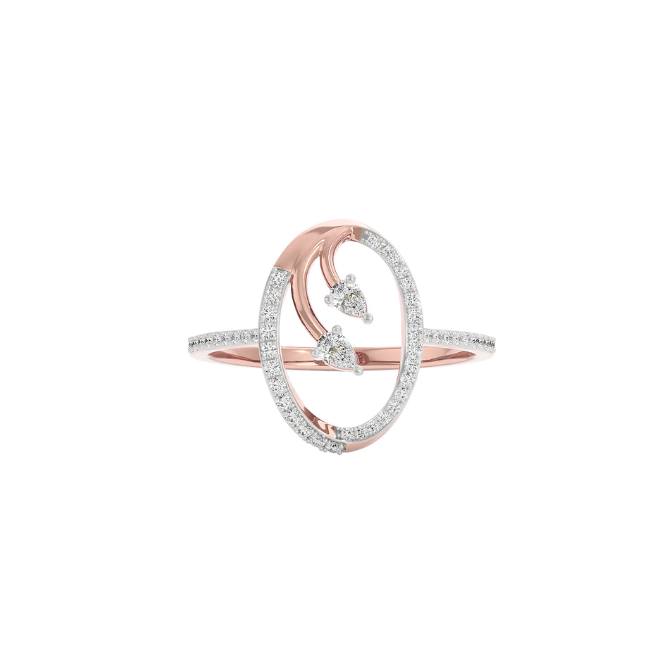 Petal Duo Diamond Ring 18 KT / Rose Gold / 22