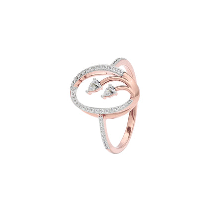 Petal Duo Diamond Ring 18 KT / Rose Gold / 22