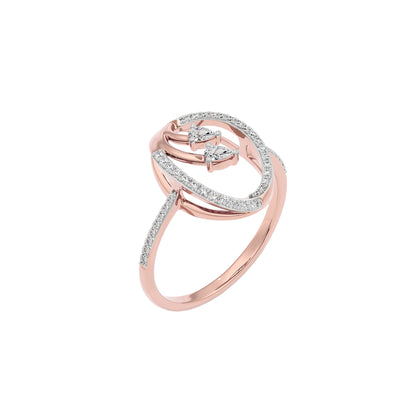 Petal Duo Diamond Ring 18 KT / Rose Gold / 22