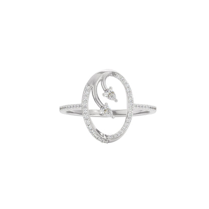 Petal Duo Diamond Ring 18 KT / White Gold / 22