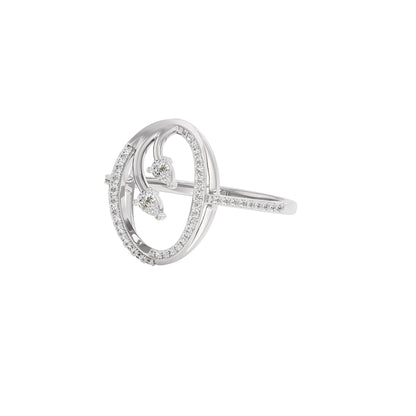 Petal Duo Diamond Ring 18 KT / White Gold / 22