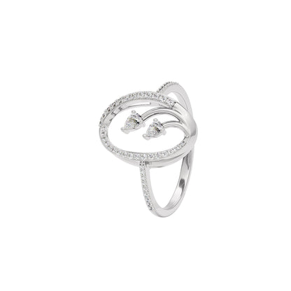 Petal Duo Diamond Ring 18 KT / White Gold / 22