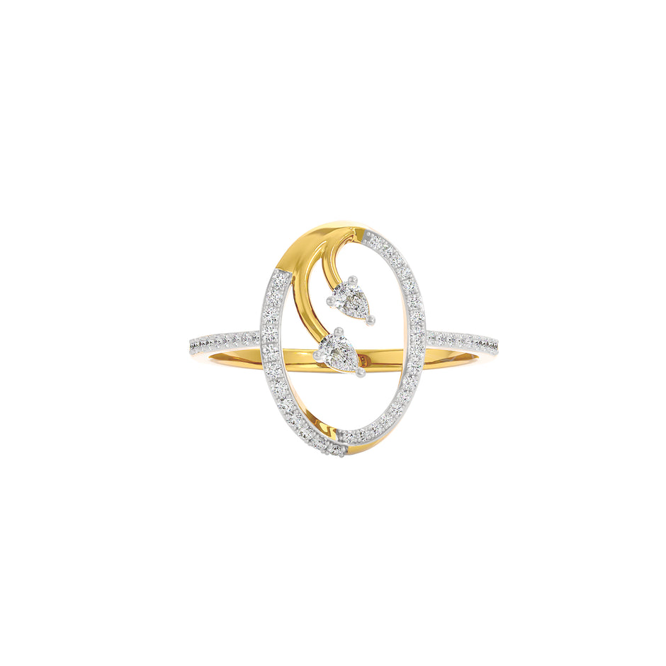 Petal Duo Diamond Ring 18 KT / Yellow Gold / 22