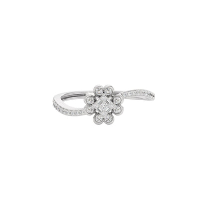 The Fleur Diamond Ring 18 KT / White Gold / 22